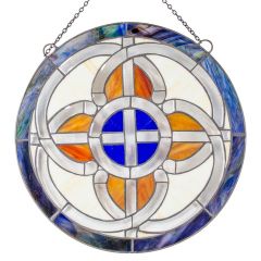 Celtic Pathways Stained Glass Window